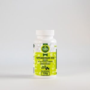 vitamineas-D3-min Vitamins D3 4000IU with olive oil "Healthy Choice" 120 capsules
